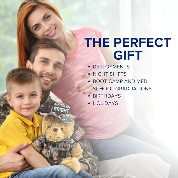 ZZZ Bears Airman Sleeptight Air Force Teddy Bear with Storybook & Sleep System, Comforting Gift for Air Force Kids, Helps with Bedtime Routine, Deployment Separation & Emotional Support
