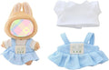 Clothes for Dolls Accessories (No Doll), Kawaii Shirt Skirt Outfit Set 2 Pieces for 15cm 17cm Doll Suit, Stylish Dress Up Doll Clothing Set Replacement Blue