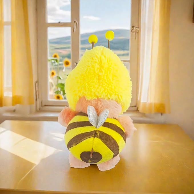 17cm Doll Clothes , Accessories for Cute Doll's Clothes ,Animal Style Outfits , 2 Pieces Set Cute Bee Dolls Outfit with Adorable Cloth and Hat Fashion Accessories for Dolls (Doll Not Included)
