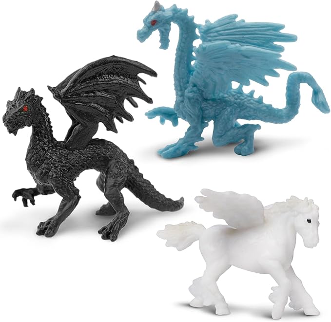 Safari Ltd. Fantasy Fun Pack - Mini Figures of Mythical Creatures - Educational Toy Set for Boys, Girls, and Kids Ages 5+
