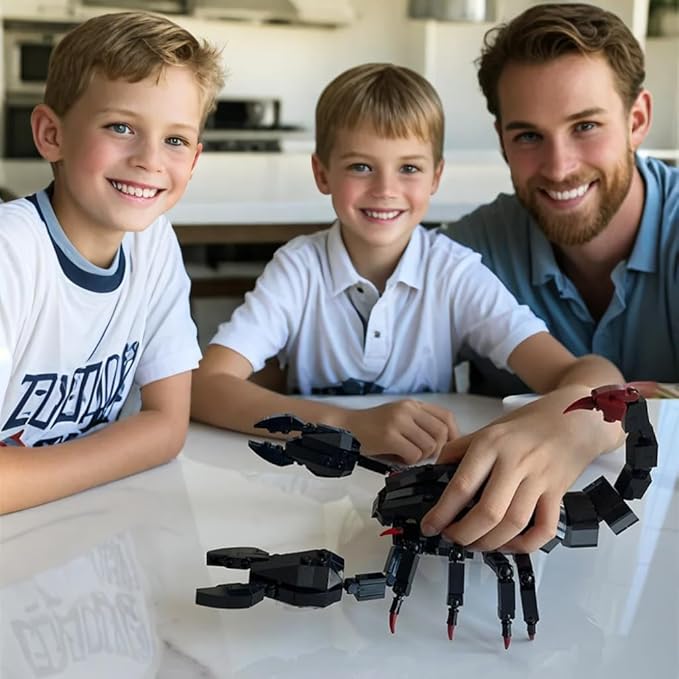 Insects Scorpion Building Set (391pcs) Kit Set Bugs Animals Bricks Action Figure Collection STEM Display Model Gift Toy for Boys and Girls Kids Adults Christmas Birthday Age for 8 9 10 11 12 13 14