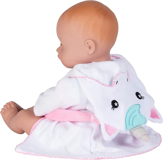 Adora Bath Time Babies 13 Inch Baby Doll, Fresh Powder Scent, QuickDri Vinyl Body, Includes Clothes Set, Gift for Toddlers Ages 1 Year and Up - Unicorn
