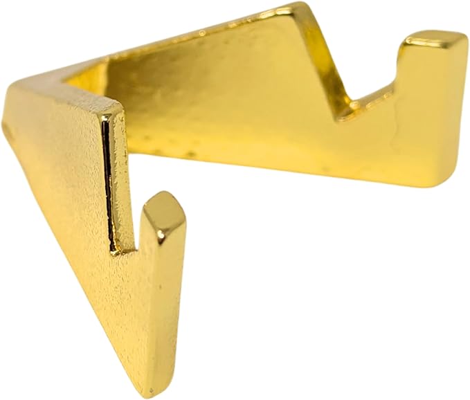 Generic Chevron Military Challenge Coin Display Stand - Solid Metal with Anodized Finish - US Vet. Business (Gold)