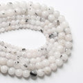 12MM 32PCS Natural Stone Ink Spots Jade Loose Beads for Jewelry Making DIY Bracelet Necklace