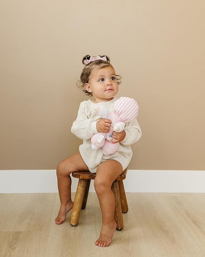 Genius Baby Toys Soft Baby Doll - Cuddly and Soft - Perfect First Baby Doll for Infants and Toddler - Cute Pink and White Outfit - No Hard Parts - Nontoxic First Doll - Perfect for Baby Shower