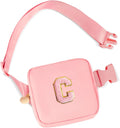 Customized Birthday Gifts for 2 3 4 5 6 7 8 9 10 11 Year Old Girls - Mini Fanny Pack Cute Crossbody Bag Trendy Stuff,Graduation Gifts for Girls Teens Kids Daughter Sister Her - Peach,C