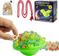 Marble Game Set - Marble Balance Game, 60 Colorful Marbles with Built in Storage, Fun Family Challenge for 1-4 Players, Educational Toy for Kids & Adults, Perfect for Parties, Travel ﻿