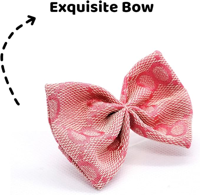 Doll Clothes Compatible with Labubu 17cm, Premium Dolls Accessories 3 Piece Set Including Chic Spaghetti-Strap Dress & Bag and Bow, High-End Fashion Outfit for Play & Display - Pink