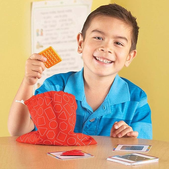Learning Resources Teaching Tac-Tiles, Hands-on Learning, Ages 3+