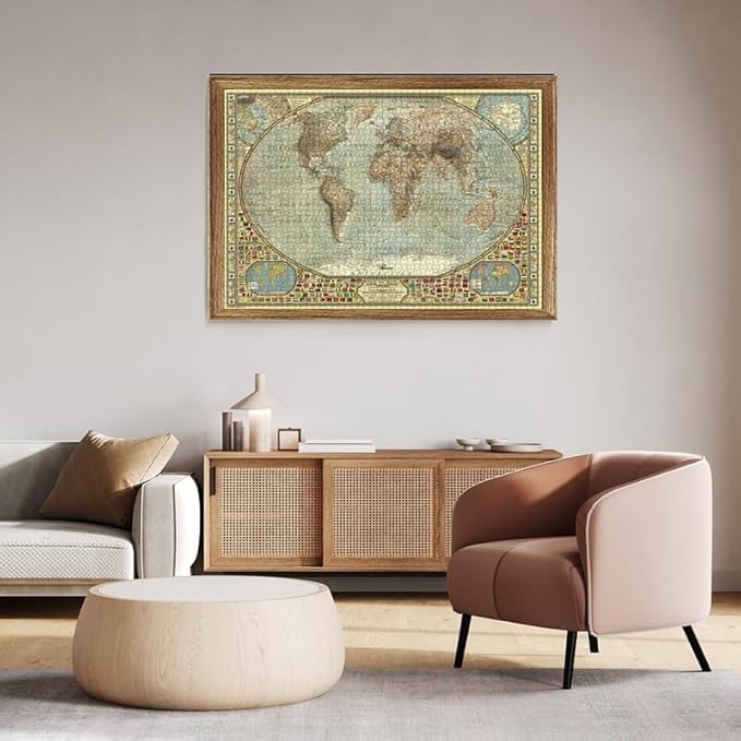 Anatolian Puzzle - World Map, 2000 Piece Jigsaw Puzzle, #3935