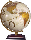 Replogle Andorra Globe, 12" Desktop World Globe, Raised Relief, Up-to-date Cartography, Smart Intelli-enabled World Map, Made in the USA, Antique