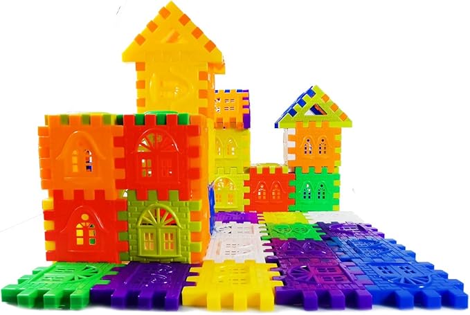 Waffle Blocks STEM Building Toys for Kids Ages 4-8, Large Kids Building Blocks with Toy Storage Container – Kindergarten Toys Preschool manipulatives Toddler Toys