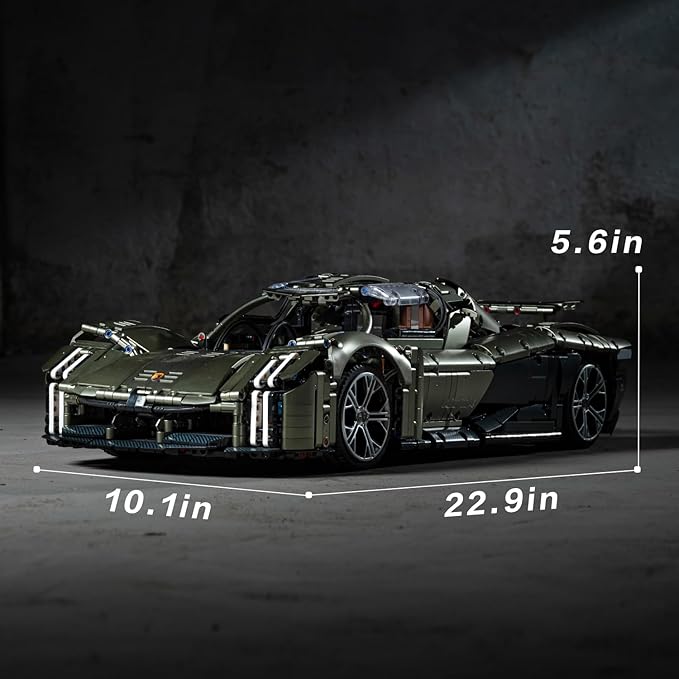 UNCLE BRICK X Sports Car Building Kit,1:8 Scale Model Sports Technic Car,Adult Collectible Model Kits to Build，Scale Model Gift for Adults,Home or Office Décor Sets for Boys 8-14(4106pcs)