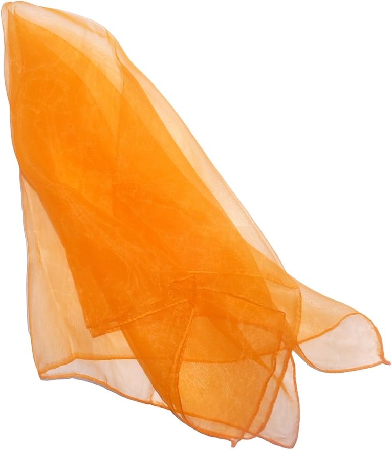Hoerev Pack of 6 Dancing Juggling Scarves for Decoration Colors Scarves,Size 24"x24",60cmx60cm (Black)