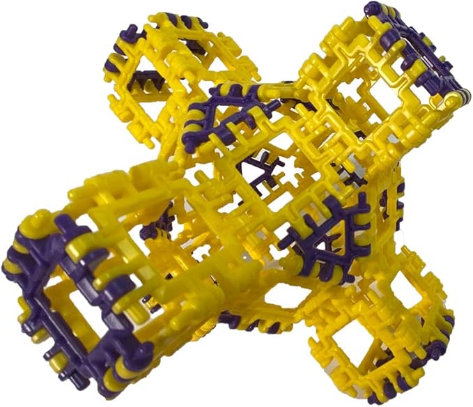 That Hinge Toy 150 Piece Orange + Blue Set, Dinosaur + More STEM Construction Toy Building Set