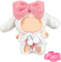 17cm Doll Clothes and Shoes Set, Pink Bunny Clothes Set, 4 PCS Cute Outfits and Shoes Stylish Exquisite Accessories