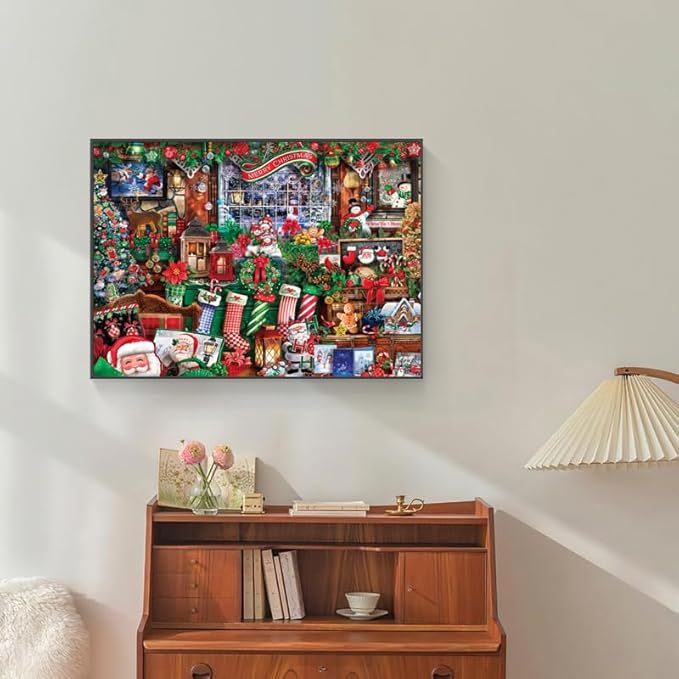500 Piece Puzzles for Adults Green Christmas 20.5 x 15 Inch 500 Piece Jigsaw Puzzles for Adults Christmas Puzzles 500 Pieces for Adult