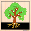 MONTESSORI OUTLET Nature Materials Tree Puzzle Early Preschool Learning Toys for 3-12 Year Old Kids and Toddler