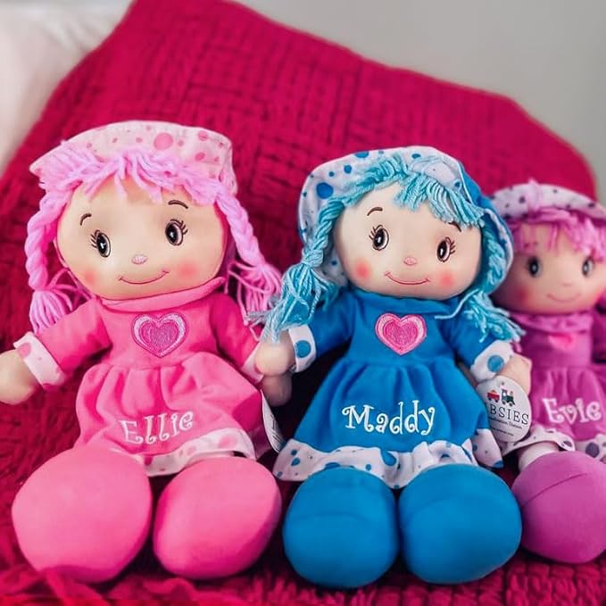 DIBSIES Personalized Sweetheart Cuddle Doll - 14 Inch (Purple)