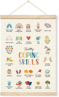 Geondos Coping Skills Poster, Therapy Office Decor, School Counselor, Inspirational Hanging Wall Art Decor for Classroom Therapist Therapy Counseling Office Nursery Playroom