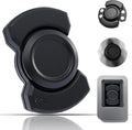 3-in-1 Alloy Fidget Toys Adults - Fidget Spinner,Clicker,Slider Modes,Ultra-Silent,High-Speed Rotation,3-Minute Spin Time,Compact Stress Relief Toy for Adult(Black)