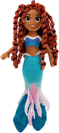 Disney Store Official Princess Plush Doll, Ariel – Live Action, Medium 14 Inches, Soft Plushy with Embroidered Features, Princess Toys for Girls, Disney Dolls, Stuffed Animals for Girls