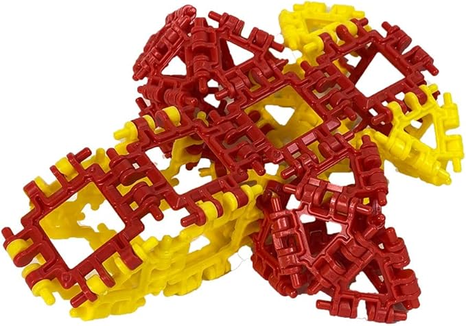 That Hinge Toy 82 Piece Blue + Pink Set, Animal + More STEM Construction Toy Building Set