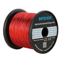 BNTECHGO 20 AWG Magnet Wire - Enameled Copper Wire - Enameled Magnet Winding Wire - 3.0 lb - 0.0315" Diameter 1 Spool Coil Red Temperature Rating 155℃ Widely Used for Transformers Inductors