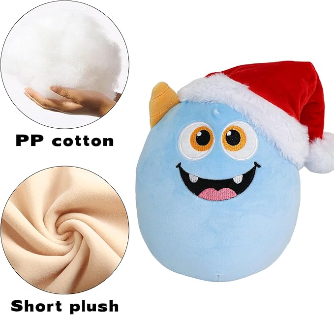 Christmas Plush Monster, Cute Christmas Stuffed Animal Gift for Kids