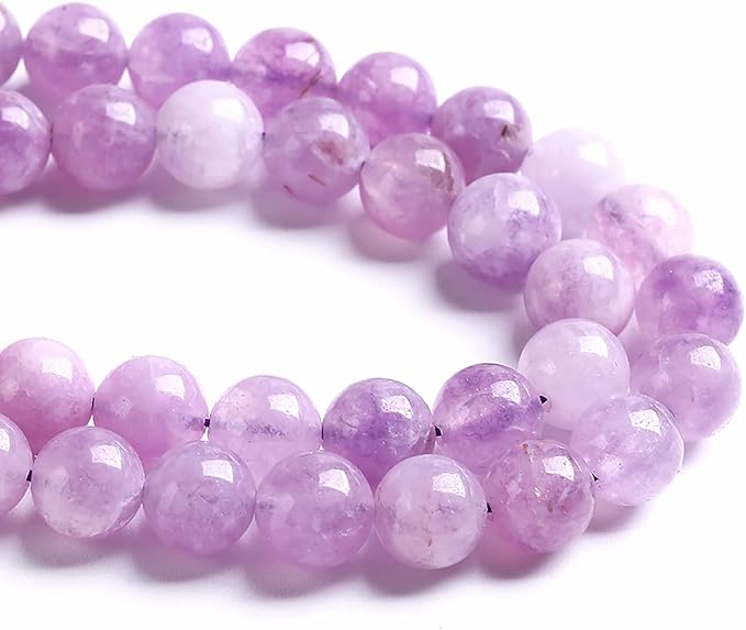 8MM 45PCS Natural Stone Lavender Amethyst Crystal Beads for Jewelry Making DIY Bracelet