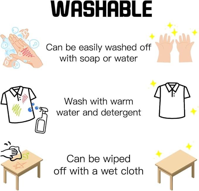 12 Pastel Colors Tempera Paint Sticks Set, Quick-Drying & Washable, Non-Toxic Art Supplies for Kids, Toddlers， Classroom, Mess-Free Crafting on Paper, Wood, Glass