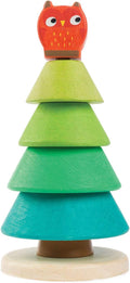 Tender Leaf Toys - Stacking Fir Tree - Wooden Tree Top Sorter and Stacker - Educational Toy for 18m+