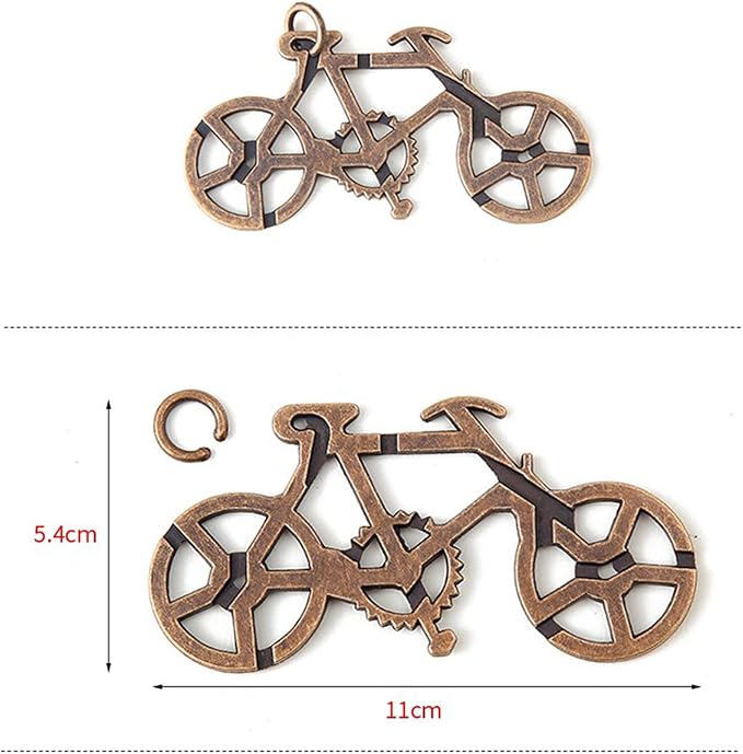 RoseFlower 15 pcs IQ Test Puzzle Metal Wire Puzzles Mind Game Educational Toys High Difficulty Brain Teaser Puzzle Toy for Kids and Adults - Explore Creativity and Problem Solving. Gift Desk Puzzles