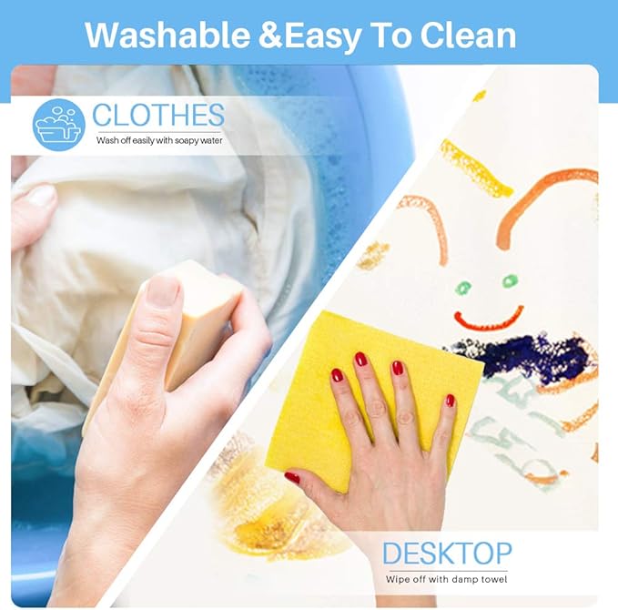 Washable Tempera Paint Sticks | Non-Toxic, Quick Drying & No Mess Paint Sticks for Kids, Best Art Birthday Gifts for Kids (24 Colors)