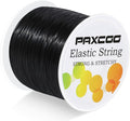 Black Elastic Stretchy String , Paxcoo Stretch Bead Cord for Bracelets, Necklaces, Jewelry Making and Beading Supplies
