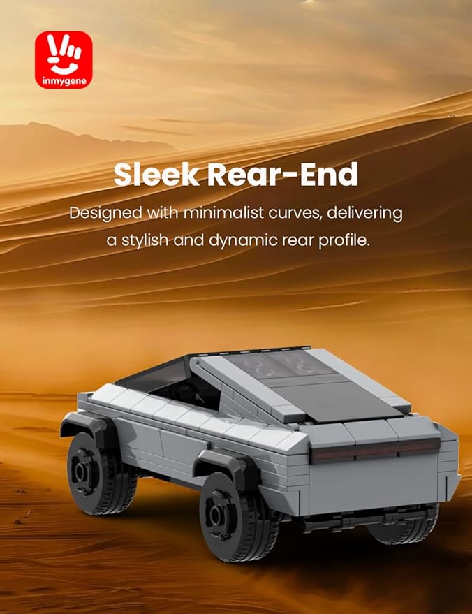 Cyber Themed Off-Road Truck Toy Building Kit, Futuristic Armored Pickup Model, Sci-Fi Brick Set for Collectors & Kids 6+