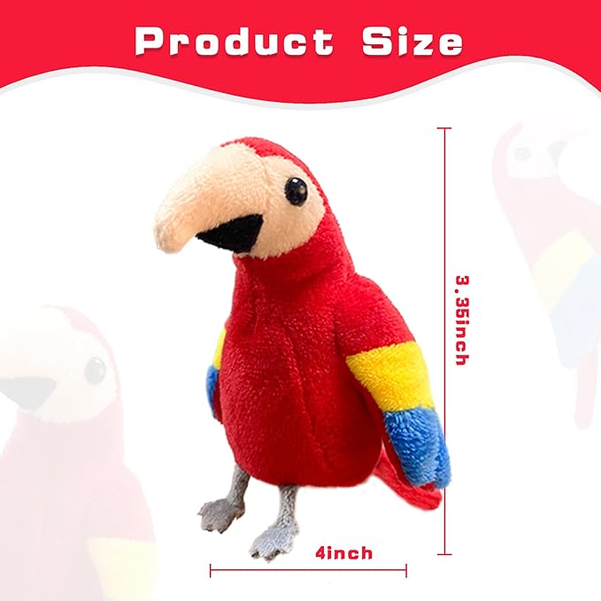 6pcs Bird Finger Puppets Set, Cute Animal Puppet for Role-Playing Mini Hand Puppets Suitable for Kids,Bird Animal Puppets for Storytelling, Realistic Finger Puppet for Toddlers