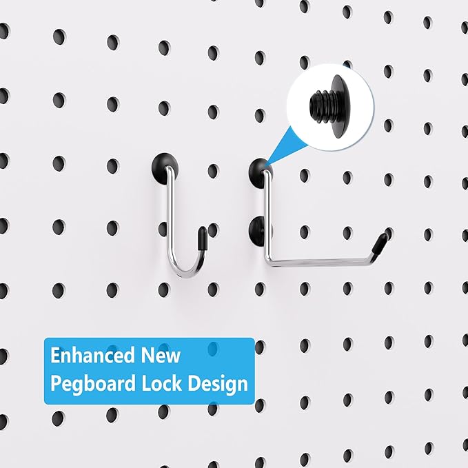 FRIMOONY Peg Board Organizer Accessories, Pegboard Hook Locks, Bins, for Organizing Pliers, Wrenches, Screwdrivers, 333-Piece