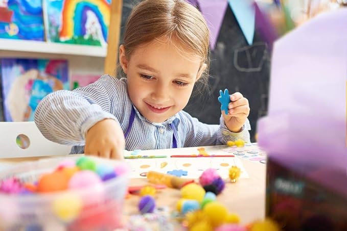 Olly Kids Craft Kits Library in a Plastic Craft Box Organizer- Craft and Art Supplies for Kids Ages 4 5 6 7 8 9 10 11 &12 Year Old Boys & Girls