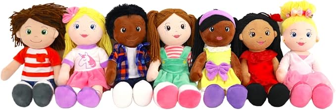 Playtime by Eimmie 14" Soft Baby Doll for Boys (Charlie) - Plush Rag Doll for Toddlers & Infants, Washable Stuffed Toy with Sensory Fabric Body - Great for Baby Showers, Birthdays & Special Occasions