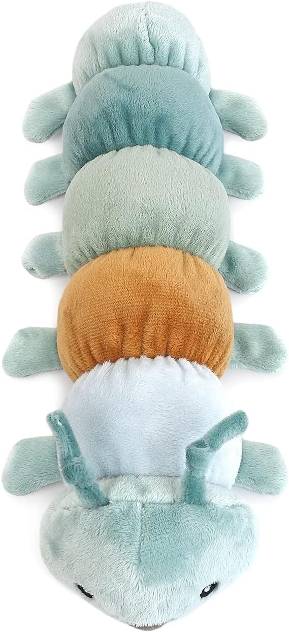 MON AMI Twiggy The Caterpillar Stuffed Animal - 12', Soft & Cuddly, Use as Toy or Nursery Room Décor, for Kids of All Ages