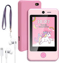 PTHTECHUS® Kids Phone Toy for Boys Girls, 3.8 "Touch Screen Toddler Smartphone with Fun Cameras 16 Games MP3 Music Player Audio Recorder Pedometer Torch Alarm Clock Children Phone for Ages 4-14