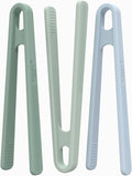 Inspire My Play 3 x Green Silicone Mini Tongs for Kids - Kids Tweezers for Fine Motor - Small Toddler Tongs - Child Sensory Toys and Accessories