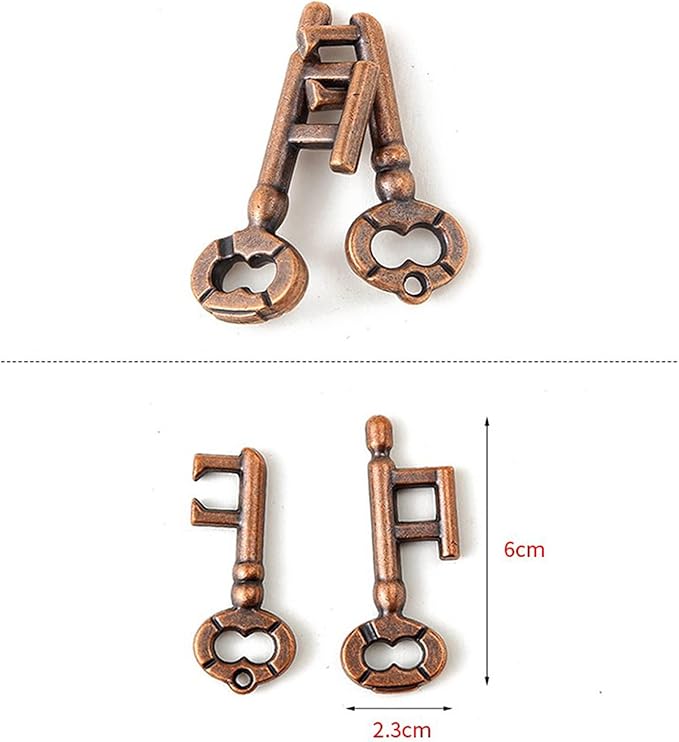 VolksRose 15pcs Brain Teaser Puzzles, Metal Wire Puzzles Set, Mind Smart Game IQ Challenge Puzzle Games, Educational IQ Test Unlock Interlocking Toy Lock Puzzles Gift for Adults Teenagers