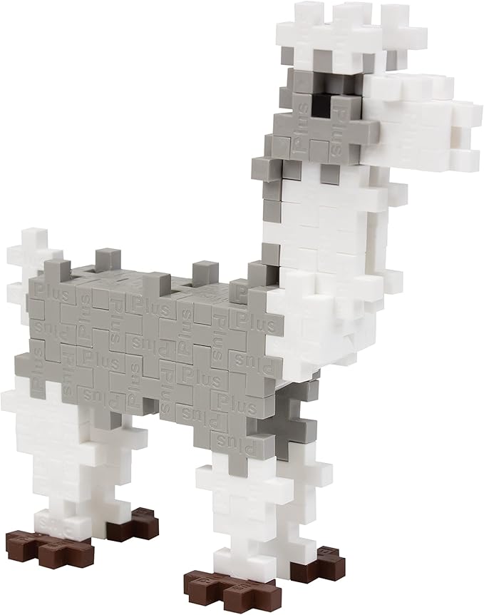 Plus Plus - Llama - 70 Piece Tube, Construction Building Stem / Steam Toy, Interlocking Mini Puzzle Blocks for Kids