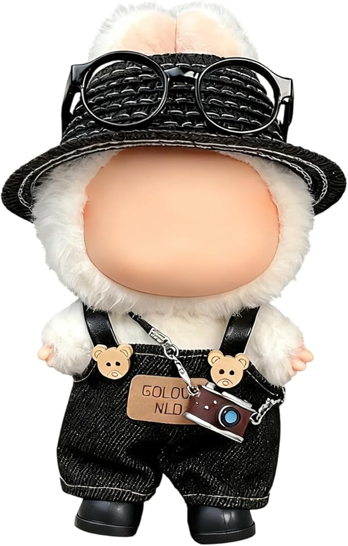 17cm Doll Clothes Set Luxurious Chic Fashion Ensemble with Stylish Accessories for Adorable 17cm Dolls Soft Fabric Dress-Up Sets with Playful Designs, Easy to Wear (Doll Not Included)