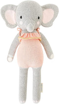 cuddle + kind Eloise The Elephant Regular 20" Hand-Knit Doll – 1 Doll = 10 Meals, Fair Trade, Heirloom Quality, Handcrafted in Peru, 100% Cotton Yarn