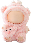 17cm Doll Clothes Set, Overalls Set for 6.7inch Doll Suit, Faking Animal Style Outfit Jumpsuit, Cute Fashion Dress Up Clothes Accessories for 1st/2nd/3rd Gen Dolls (Pig)