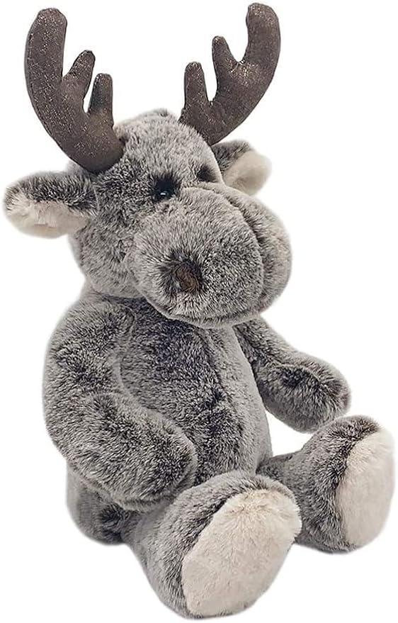 Mon Ami Marley The Moose Stuffed Animal – 12”, Cuddly & Soft Wild Moose Plush Toy for Kids, Realistic Stuffed Animal Gifts for Kids