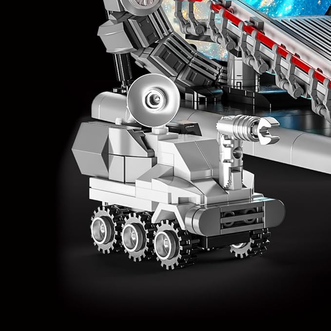 Tunnel Mirror Building Blocks Toy, Tunnel Ring Model with Battle Vehicle, Gifts for Sci-Fi Movie Lovers, Boys and Girls 6+ (855Pcs) Compatible with Lego